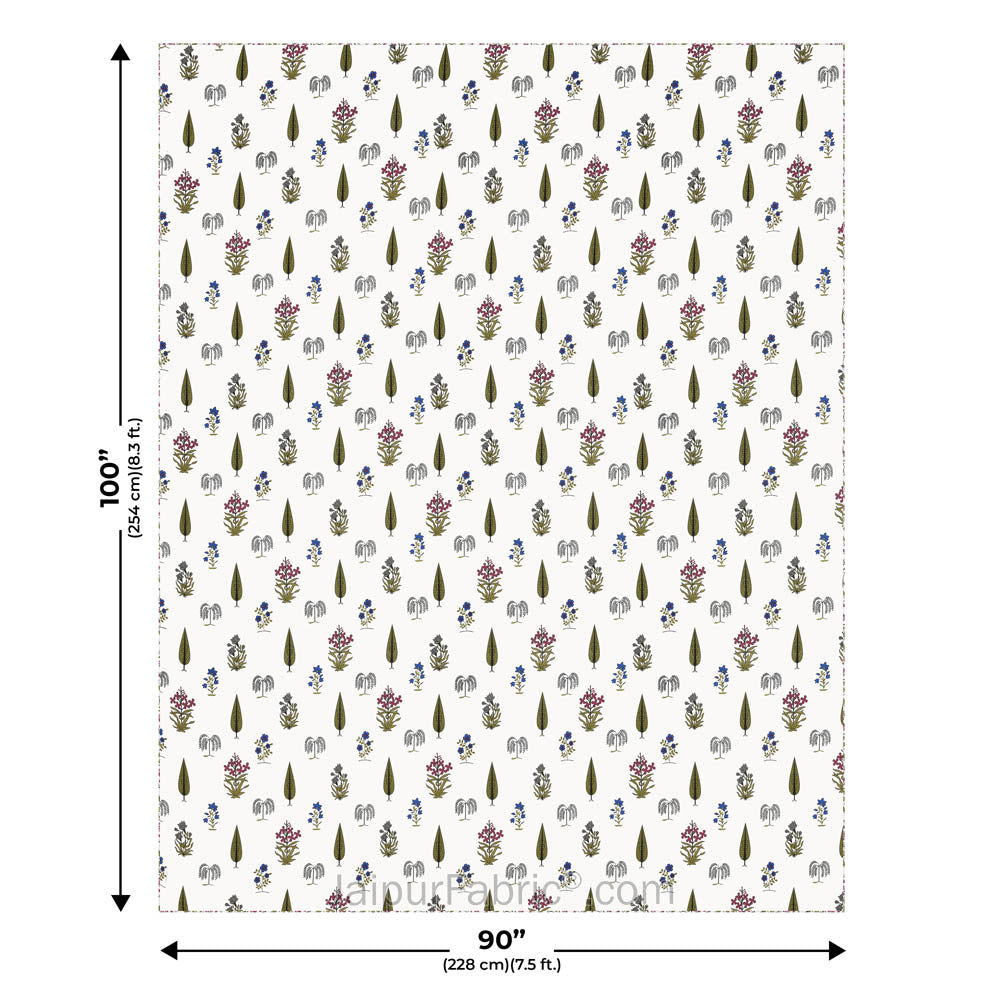 Green Calm Pure Cotton Double Bed Dohar